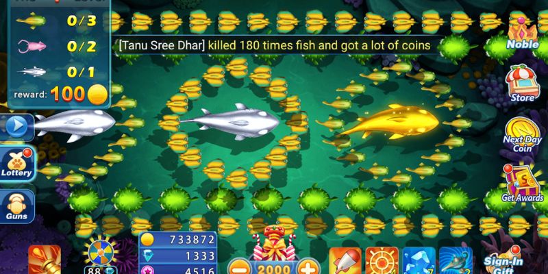 Cực nhiều các loài sinh vật biển trong game bắn cá APK